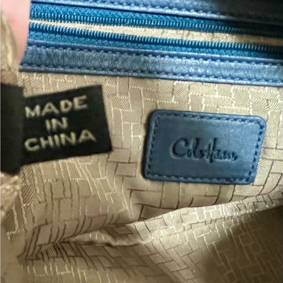 Cole Haan leather shoulder bag blue - Picture 9 of 13